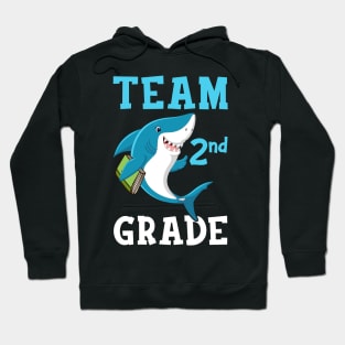 2nd Grade Teacher Student Shirts Shark Back To School Gift Hoodie